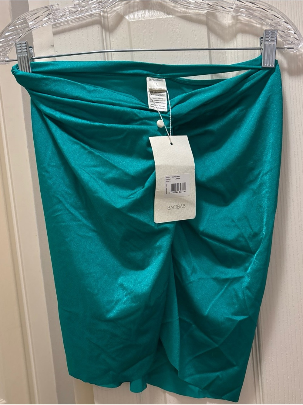 Baobab Collection Teal Satin Pareo